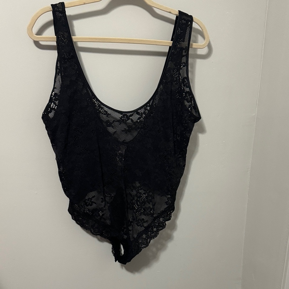 NWOT! Victoria’s Secret Black Lace Bodysuit